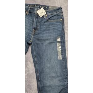 American Eagle AirFlex+ Slim Straight Jeans Men’s 30x34 Dark Wash NWT